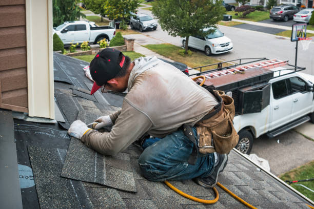 Professional Gutter Repair And Installation technician working in Murdock, MN